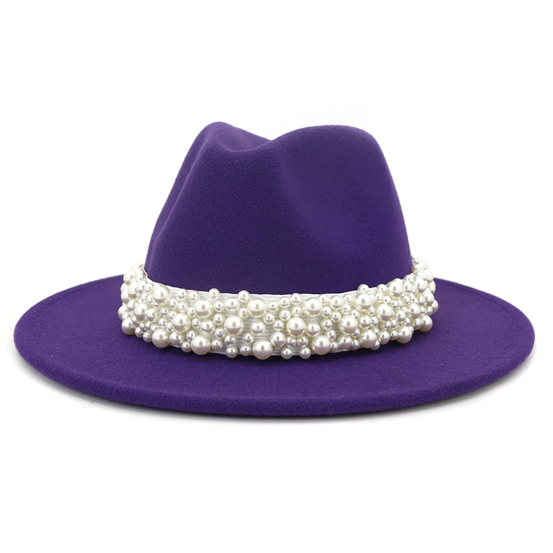 Fedora Hat Wool - Fedora hoeden voor dames Wolvilt panamahoed