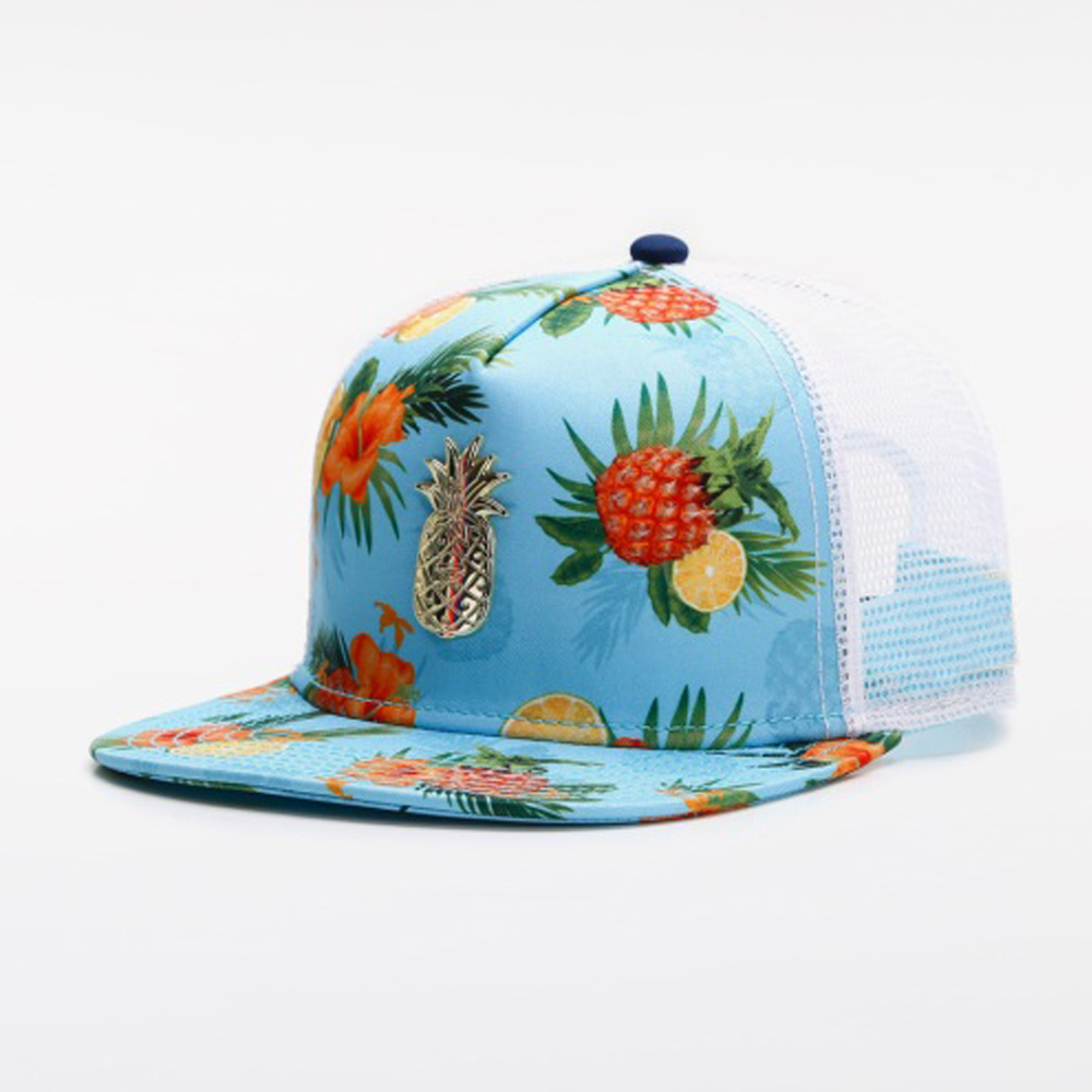 Trucker Cap Mesh - Modieuze Versat Hoed Tropisch Fruit Bloemenprint