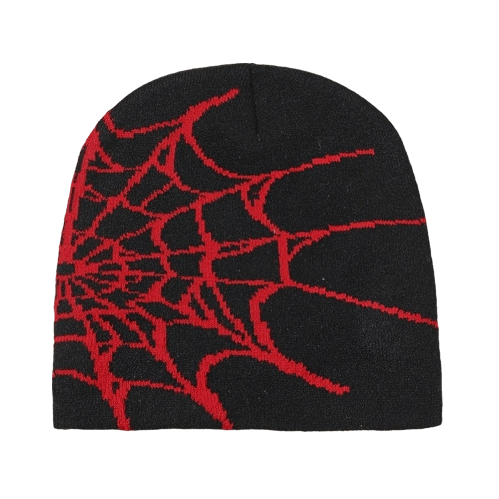 Beanie Cuffed Knit - Y2K Zachte Spider Web Patroon Mutsen