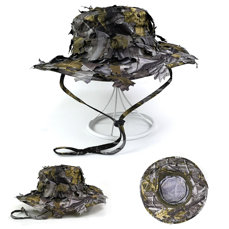 Boonie Hat Tactical - Heren 3D Leaf Camo Boonie Hoed,