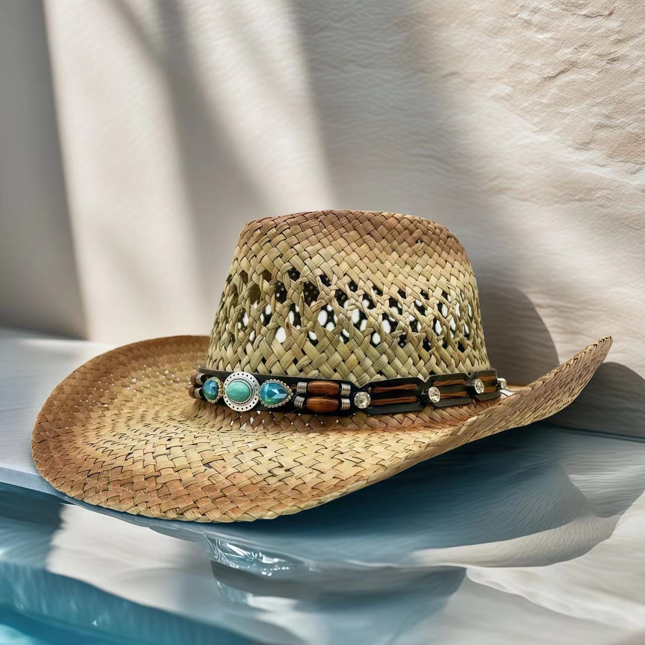 Strass cowboyhoed strozonhoed  - Cowboy Hat Straw recensie en prijs